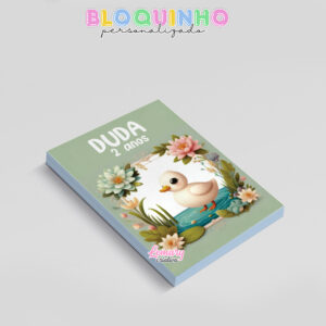 Alternative view of Bloquinho personalizado Patinho baby 100fls 7x10cm Mod.0001 (12 unidades)