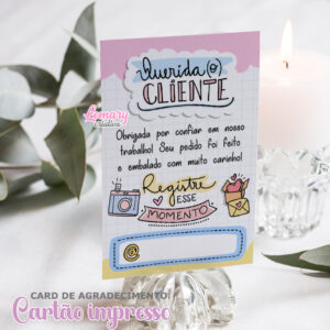 Cartão de Agradecimento Mod.0002 (100 unidades)