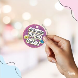 TAG Gratidão ter você como cliente MOD001-C001 (50unid.)