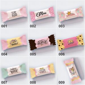 Balinha personalizada Dia das mães (Ref 001 a 009) - 50 unidades