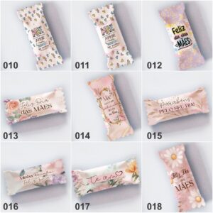 Balinha personalizada Dia das mães (Ref 010 a 018) - 50 unidades