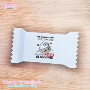 Caixa Chocolate 41,5g Dia dos namorados Mod.0004H (10 unidades)