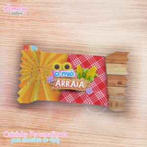 Caixa Chocolate 41,5g Festa Junina Mod.0004H (10 unidades)