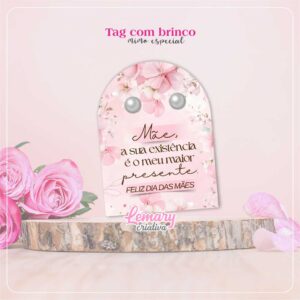 Tag com Brinco Dia das mães Mod. 0001 (15 unidades)