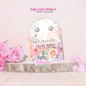 Tag com Brinco Dia das mães Mod. 0003 (15 unidades)