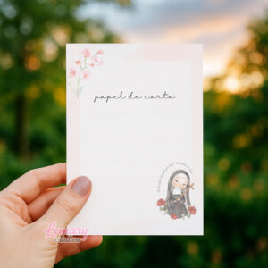 Papel de Carta Santa Rita de Cássia Ref.001 (50fls)