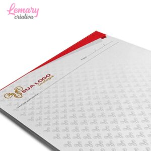 Alternative view of Bloco receituário/comanda Ap 90g 150X210mm (5 BLOCOS - 50 FLS CADA) ZP-BRD05C