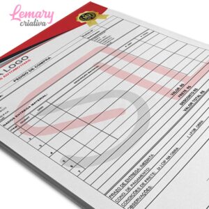 Alternative view of Bloco receituário/comanda Ap 90g 150X210mm (10 BLOCOS - 50 FLS CADA) ZP-8301