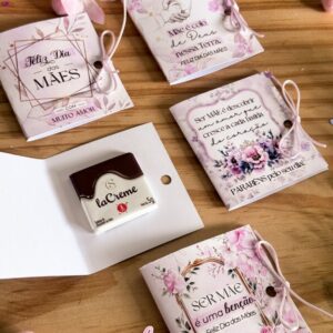 Mimo card dobrável para chocolate - não acompanha chocolate - (45 unidades)